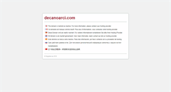 Desktop Screenshot of decanoarci.com