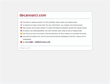 Tablet Screenshot of decanoarci.com